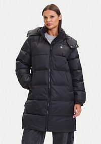 Płaszcz Calvin Klein Jeans czarny damski Zimowy
