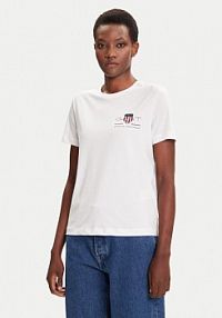 T-shirt Gant biały damski 