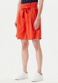 Szorty Mustang pomarańczowe damskie Materiałowe