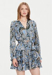 Sukienka codzienna Guess niebieska 