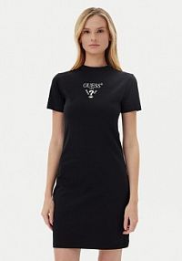 Sukienka codzienna Guess czarna 