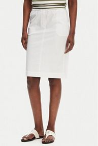 Spódnica ołówkowa Olsen biała 16001367  Slim Fit