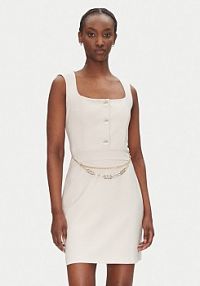 Sukienka koktajlowa Rinascimento beżowa 