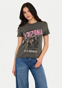 T-shirt ONLY szary damski 