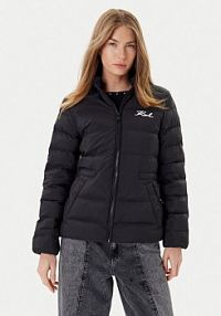 Kurtka przejściowa KARL LAGERFELD czarna damska A1W15049  Regular Fit