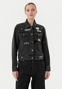 Kurtka jeansowe DKNY szara damska Jeansowa