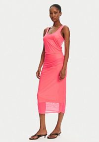 Sukienka codzienna Patrizia Pepe koralowy 2A2944/J292-J4H7  Regular Fit