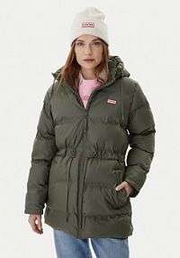 Kurtka puchowa Hunter zielona damska Zimowa Lemhi HARW0002252  Regular Fit