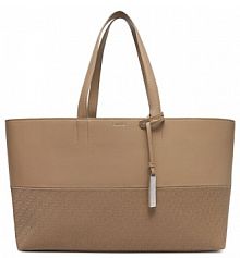 Torebka shopperka Calvin Klein beżowa 
