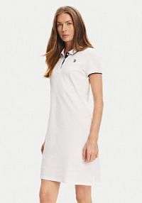 Sukienka codzienna U.S. Polo Assn. biała WUP1312  Regular Fit