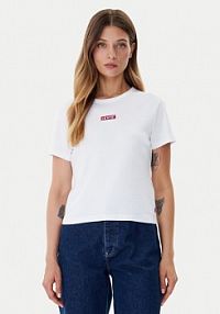 T-shirt Levis biały damski Levi's®  Rickie 001Z9-0007  Slim Fit