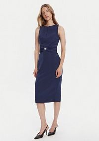 Sukienka koktajlowa Rinascimento granatowa 