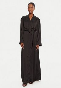 Szlafrok Guess czarny damski 