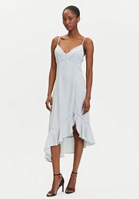 Sukienka codzienna Guess niebieska 