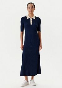 Sukienka dzianinowa Tommy Hilfiger granatowa 