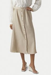 Spódnica Vero Moda beżowa Midi