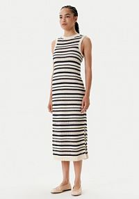 Sukienka dzianinowa Tommy Hilfiger beżowa 