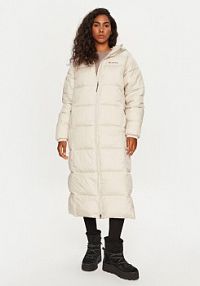Płaszcz Columbia beżowy damski Zimowy