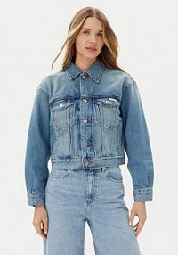 Kurtka jeansowe Calvin Klein niebieska damska Jeansowa