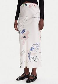 Spódnica maxi Desigual biała Paul 25WWFW07  Regular Fit