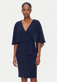 Sukienka koktajlowa Rinascimento granatowa 