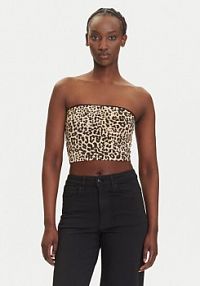 Top Noisy May brązowy damski 