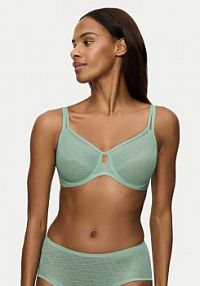 Biustonosz Triumph zielony Z fiszbiną