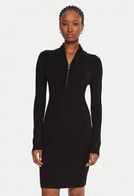 Sukienka dzianinowa Guess czarna 