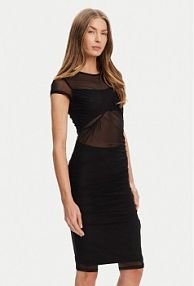 Sukienka koktajlowa Guess czarna 