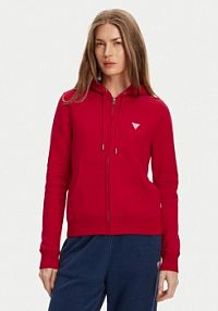Bluza rozpinana Guess Jeans czerwona damska 