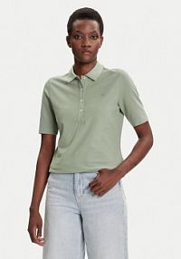 Koszulka polo Gant zielona damska Shield 4202231  Slim Fit