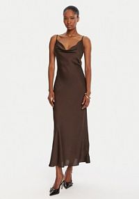 Sukienka codzienna Guess brązowa 