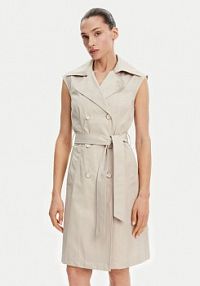 Sukienka Guess beżowa Koszulowa
