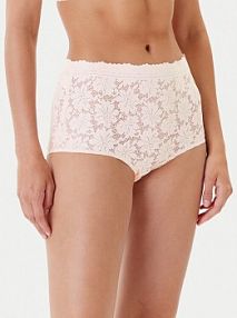 Figi Selmark beżowe Klasyczne z wysokim stanem