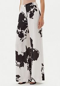 Spodnie eleganckie ACCESS FASHION białe damskie Palazzo