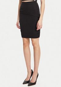 Spódnica mini Guess czarna W5YD64 KAQL2  Regular Fit