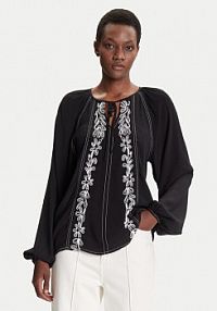 Bluzka Desigual czarna damska Tallo 25WWBW07  Loose Fit
