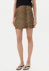 Spódnica mini Vero Moda brązowa 