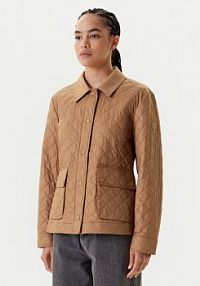 Kurtka przejściowa Tommy Hilfiger brązowa damska WW0WW45641  Regular Fit