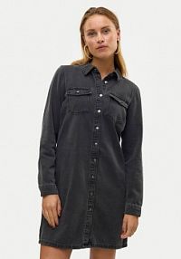 Sukienka jeansowa Vero Moda czarna 