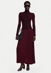 Sukienka dzianinowa Desigual czerwona 