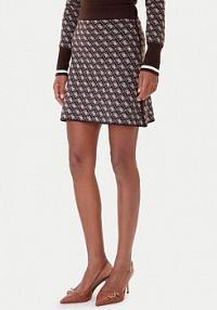 Spódnica ołówkowa Guess brązowa 