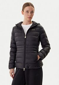 Kurtka puchowa EA7 Emporio Armani czarna damska Zimowa 7W000684 AF12475 UC001  Slim Fit