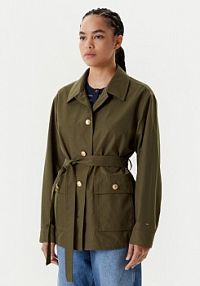 Kurtka przejściowa Tommy Hilfiger zielona damska 