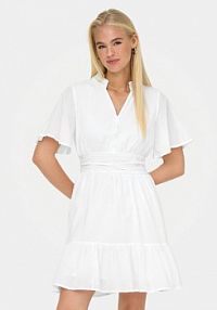 Sukienka codzienna ONLY biała Rarkel 15363615  Regular Fit