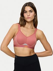 Biustonosz sportowy Triumph różowy 