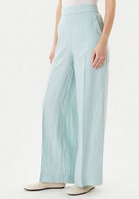 Spodnie eleganckie United Colors Of Benetton zielone damskie Palazzo