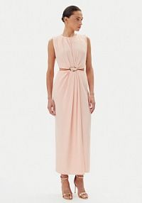 Sukienka wieczorowa Haveone beżowa 