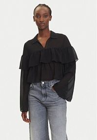 Bluzka ONLY czarna damska Suzzi 15360661  Regular Fit