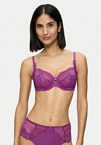 Biustonosz Triumph fioletowy Z fiszbiną